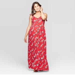 Ingrid & Isabel XS Maternity Floral Maxi Dress